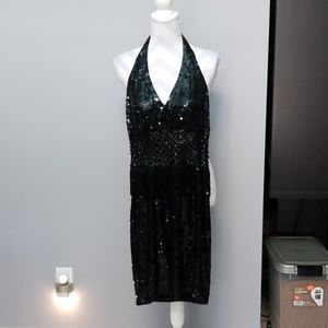 Black Sequin Dress